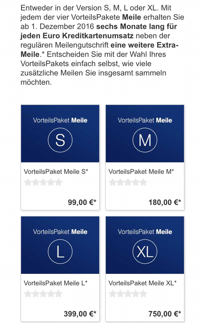miles and more vorteilspaket meile lufthansa