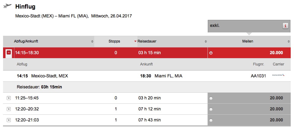 air berlin topbonus mex mia