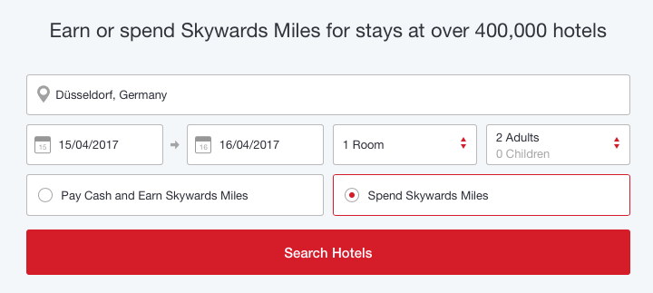 emirates skywards rocketmiles meilen miles hotel stay buchung booking