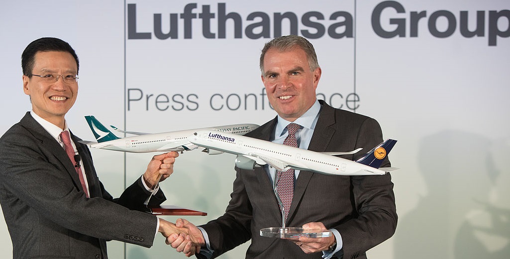 Wir fliegen mit Lufthansa und Cathay Pacific