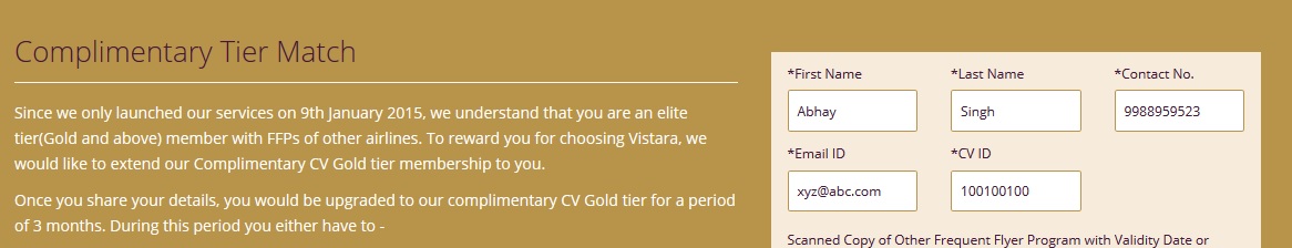 Status Match | Edition Vistara #2