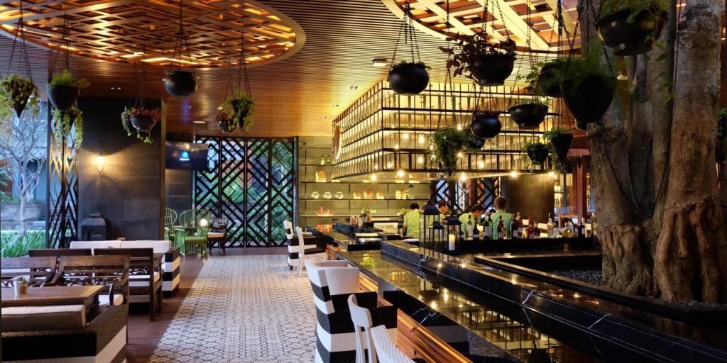bar and lounge hotel Indigo Bali Seminyak Beach