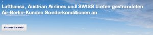lufthansa air berlin airberlin swiss austrian airlines lh ab