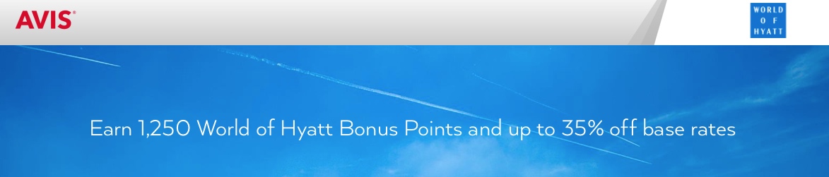 3 Tage Avis-Miete = 1750 Hyatt-Punkte (USA, Kanada)