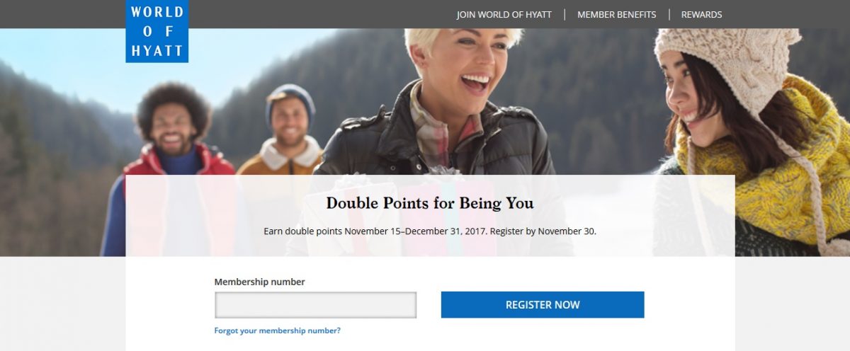 World of Hyatt Promo: Double Points for Being You