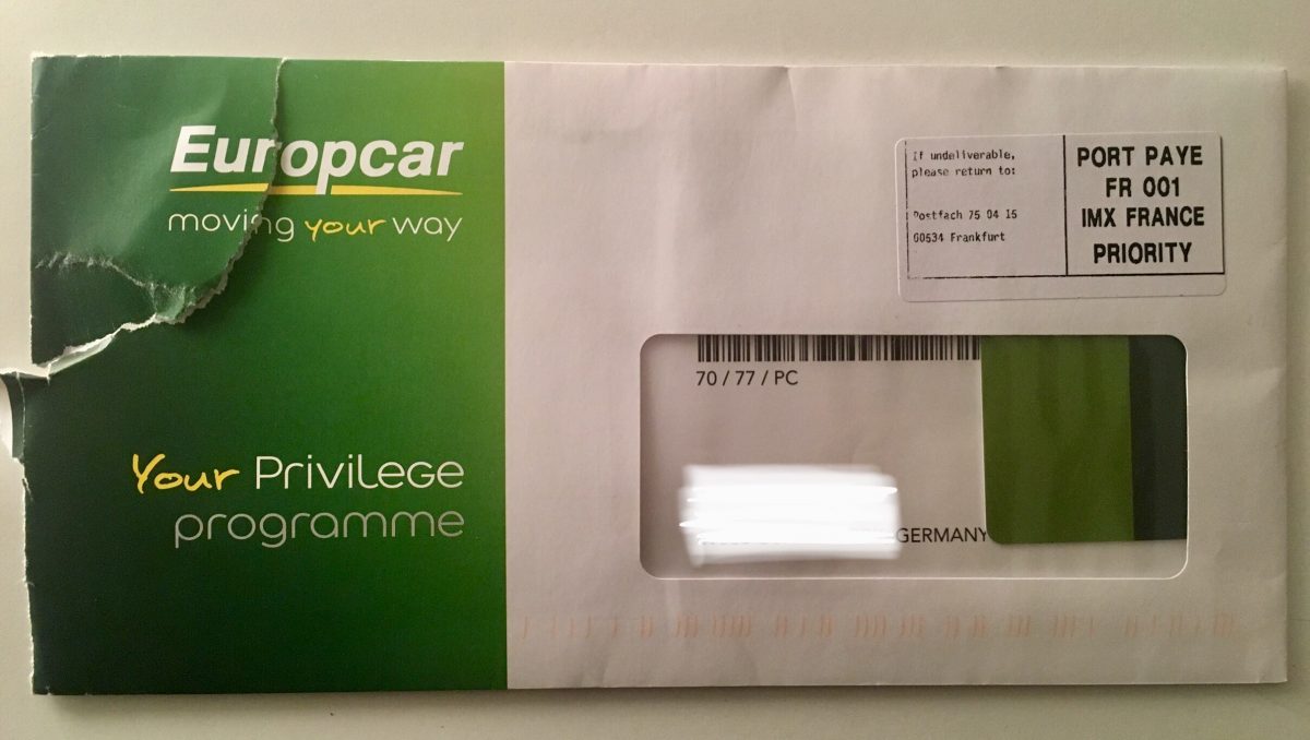 Status Match zu Europcar (und kostenfreie Wochenend-Miete)