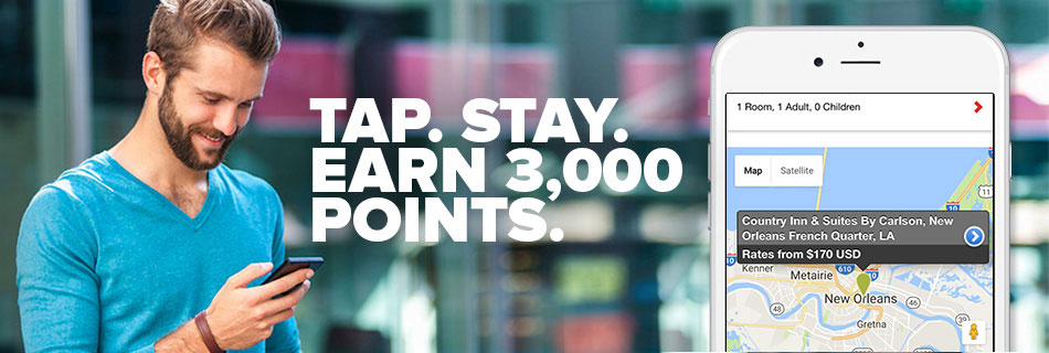 Club Carlson: 3000 Punkte bei Buchung per App