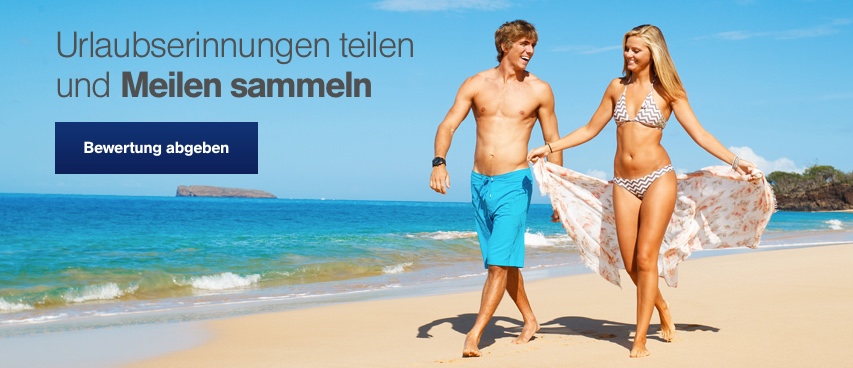 Holidaycheck + Miles and More: 1.700 Meilen für Bewertungen