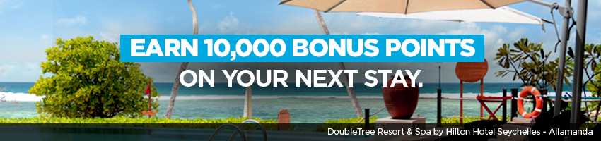 Hilton Honors: 10.000 Bonus-Punkte für einen Aufenthalt