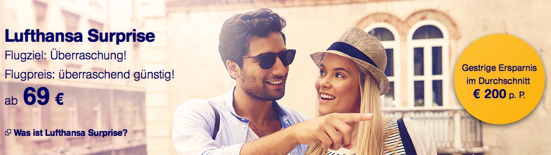 Lufthansa Surprise Booking