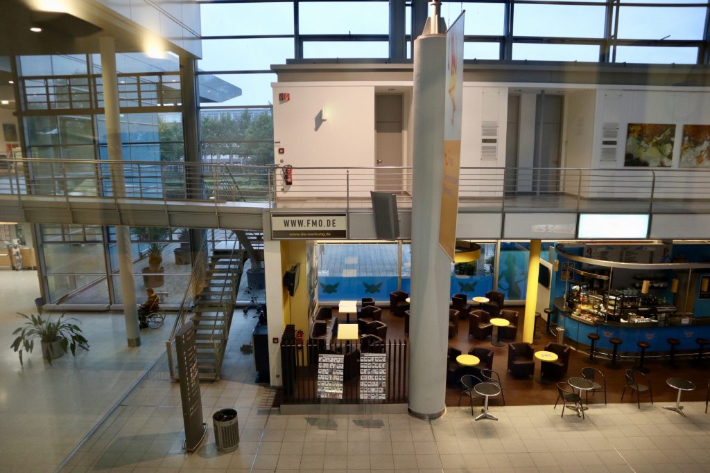 fmo fly and relax lounge Flughafen Münster Osnabrück airport fly & relax greven priority Pass diners Club lufthansa star Alliance business class ftl sen hon Gold Status