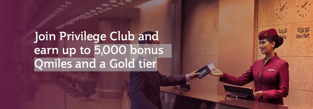 Qatar Privilege Club: Gold Status Fast Track und 5000 Bonusmeilen