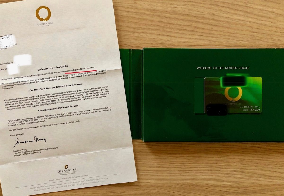Unboxing: Shangri-La Golden Circle Jade-Status
