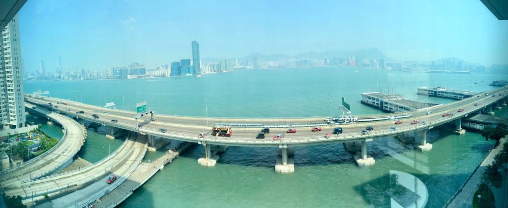 hyatt centric victoria harbour hong kong north point world of hyatt panorama aussicht view Reise um die Erde in 22 Tagen