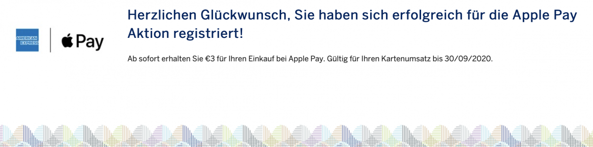 Mit AmEx und Apple Pay Geld sparen